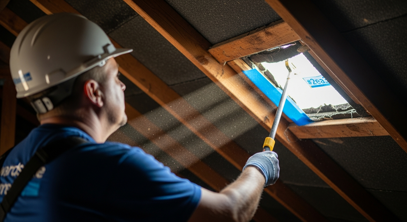 Edwardsville's Hidden Hazard: How Poor Attic Ventilation Accelerates Roof Shingle Aging in Summer Heat — human element image