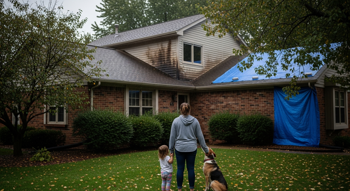 Troy, IL Homes: Emergency Steps When Your Roof Leaks During Severe Spring Thunderstorms — in-context / use-case image