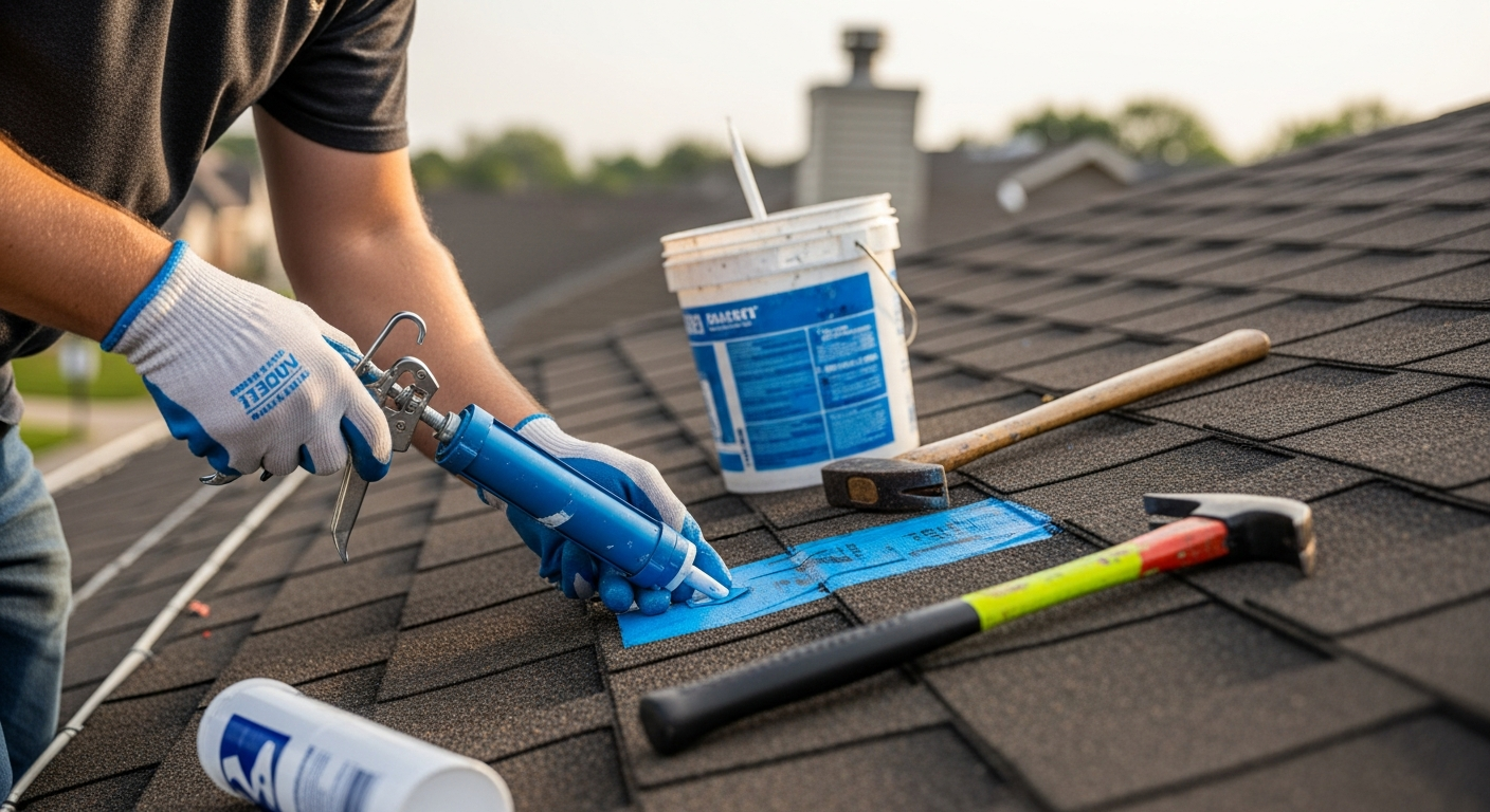 Troy, IL Homes: Emergency Steps When Your Roof Leaks During Severe Spring Thunderstorms — process / how-it-works image