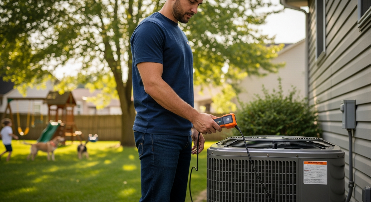 St. Peters, MO: The Summer AC Effect – How Closed Homes Elevate Radon Risk and When to Test — in-context / use-case image