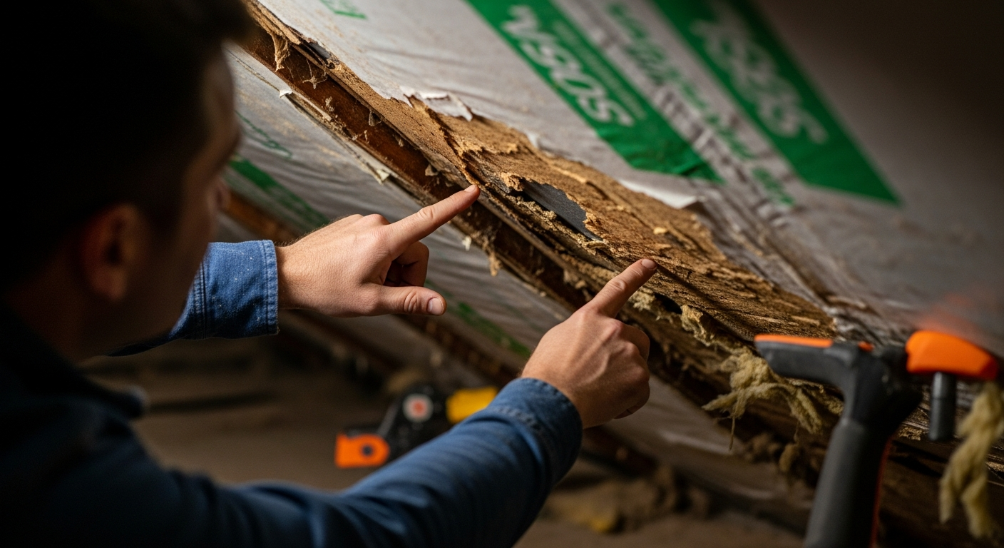 Bethalto, IL's Spring Storm Aftermath: Detecting Hidden Water Damage in Attics and Walls After Wind-Driven Rain and Hail — human element image