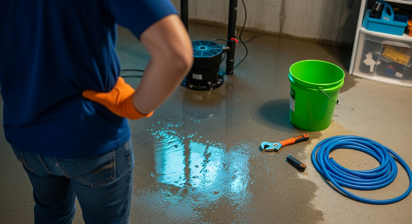 Collinsville's Spring Storm Threat: How Sump Pump Failures Lead to Basement Flooding — human element image