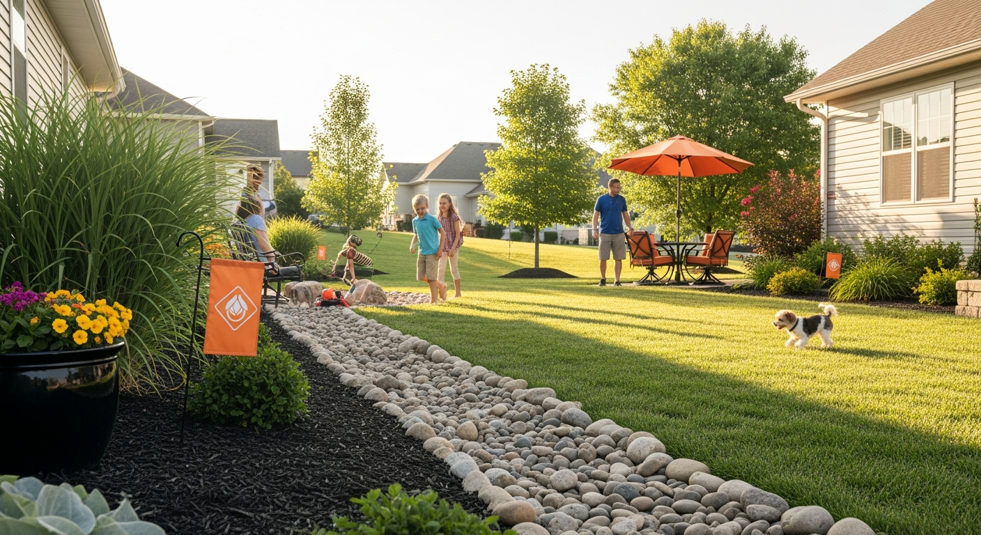 Edwardsville's Spring Rainfall: Essential Exterior Drainage Solutions to Prevent Basement Flooding — outcome / result image