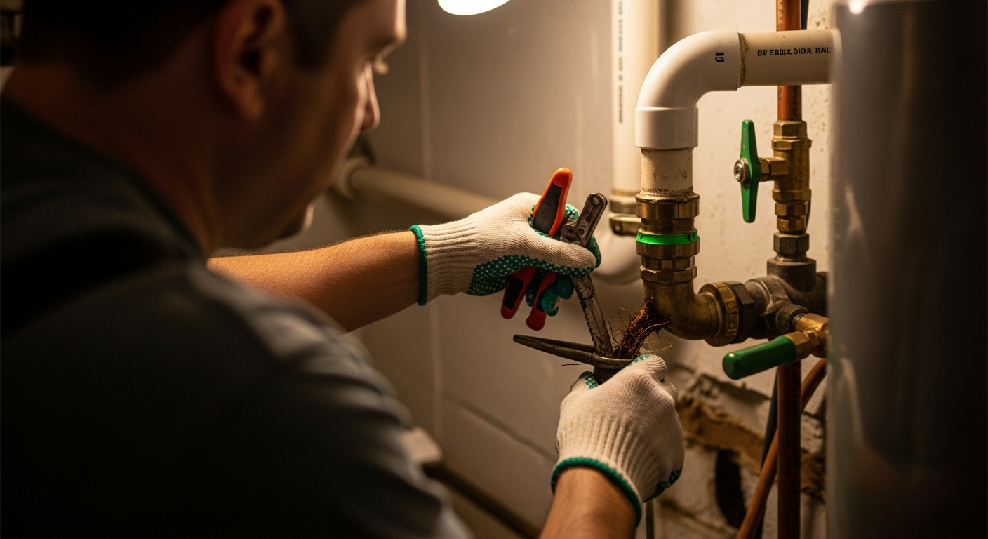 St. Jacob, IL's Hidden Hazard: How Summer Tree Root Growth & Heavy Rain Cause Sewer Backups in Older Homes — human element image