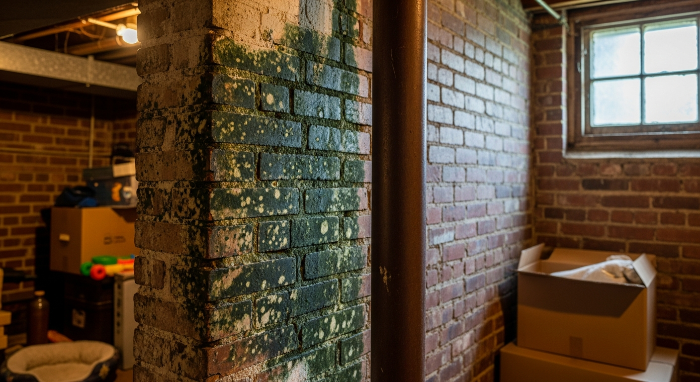 St. Louis City's Historic Brick Basements: Identifying Hidden Mold Risks from Persistent Spring Dampness, in-context / use-case image